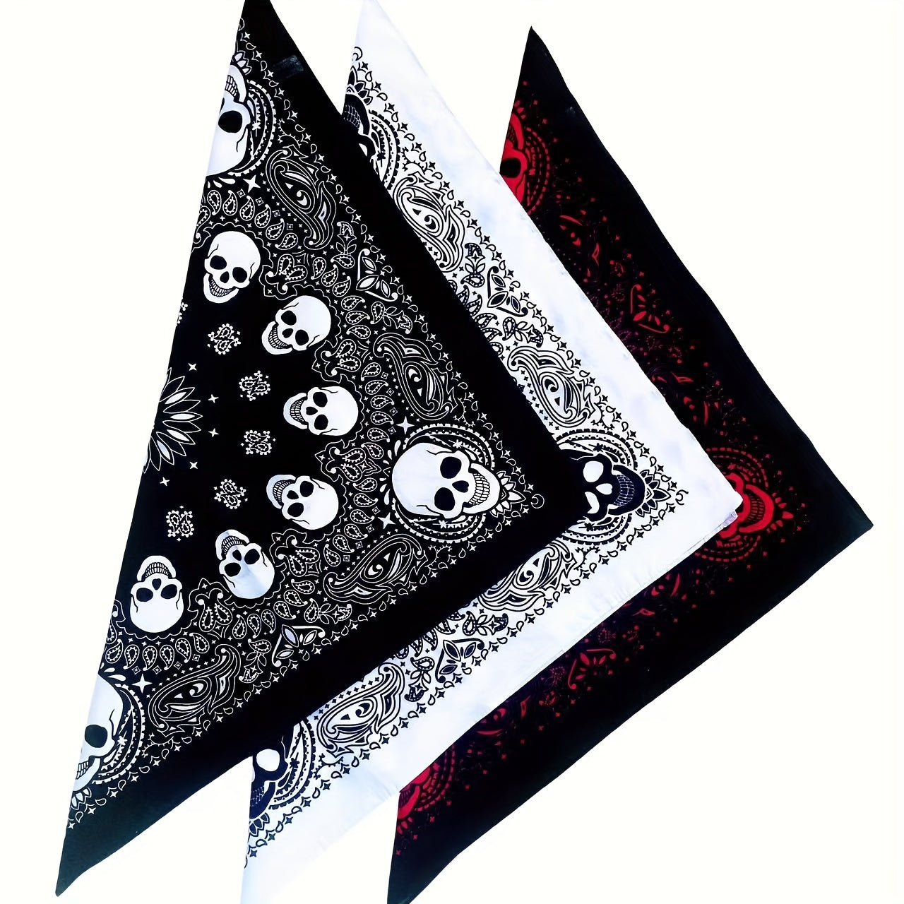 Men's Vintage Skull Bandana, Men's Accessories