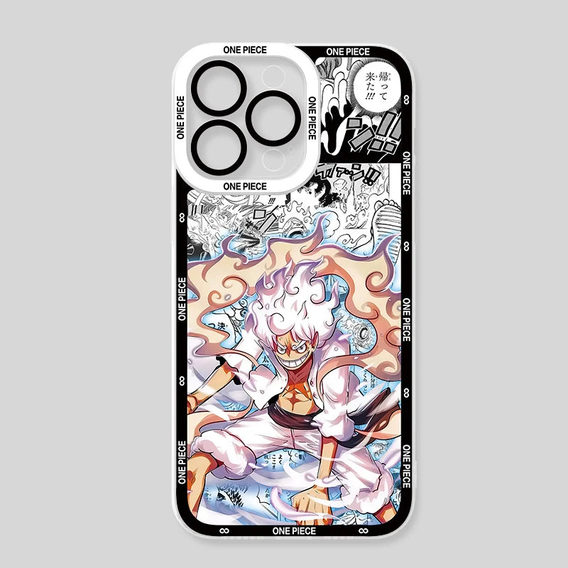 Anime O-One Pieces Clear Case For iPhone 16 Pro Max 15 14 Plus 13 12 11 Pro XR XS X 8 7 SE 2020 Soft Silicone Protective Cover