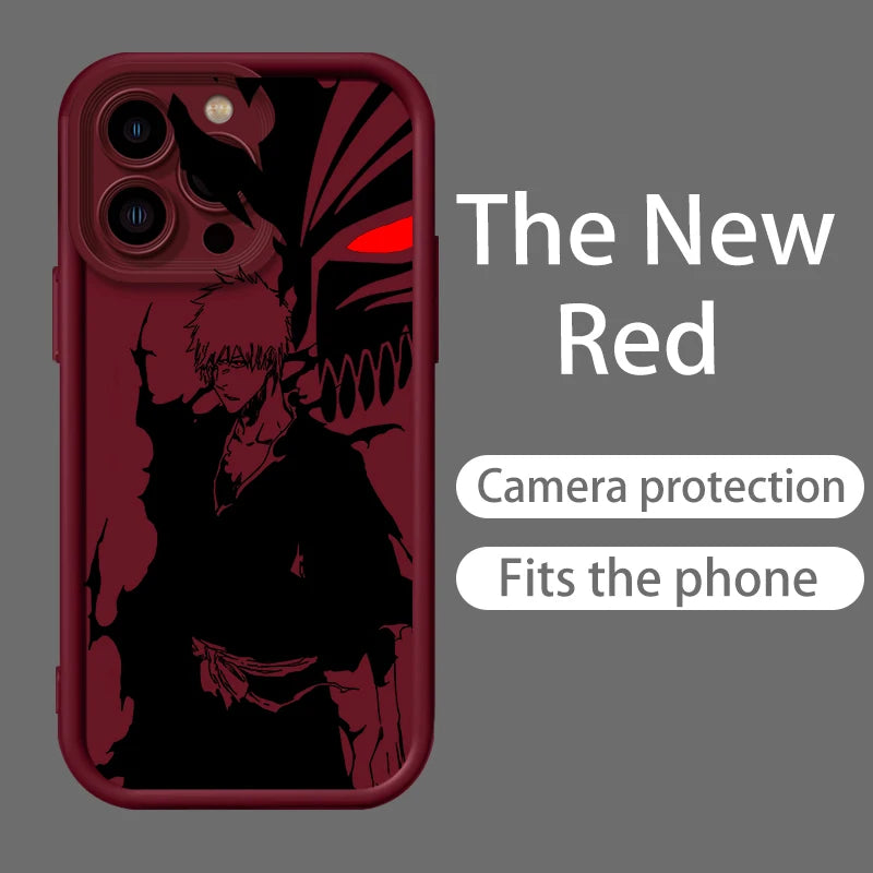 Anime BLEACH Kurosaki Ichigo Eye Ladder For Apple iPhone 15 14 13 12 11 XS XR X Pro Max Plus TPU Phone Case