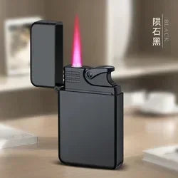 2024Red Jet Flame Lighter Luminous Inflatable Butane Gas Windproof Lighters Strong Powerful Cigar Torch Lighters for Smoker Gift