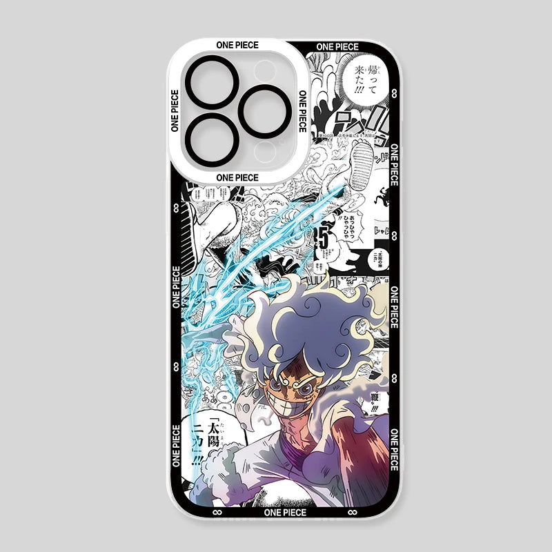 Anime O-One Pieces Clear Case For iPhone 16 Pro Max 15 14 Plus 13 12 11 Pro XR XS X 8 7 SE 2020 Soft Silicone Protective Cover