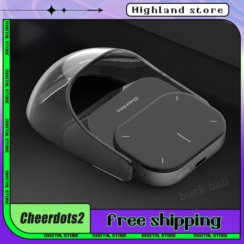 CheerTok Cheerdots 2 Wireless Touchpad AI Recording All-in-one Pocket AirMouse Presenter ChatGPT Enabled Mice Smart Phone custom