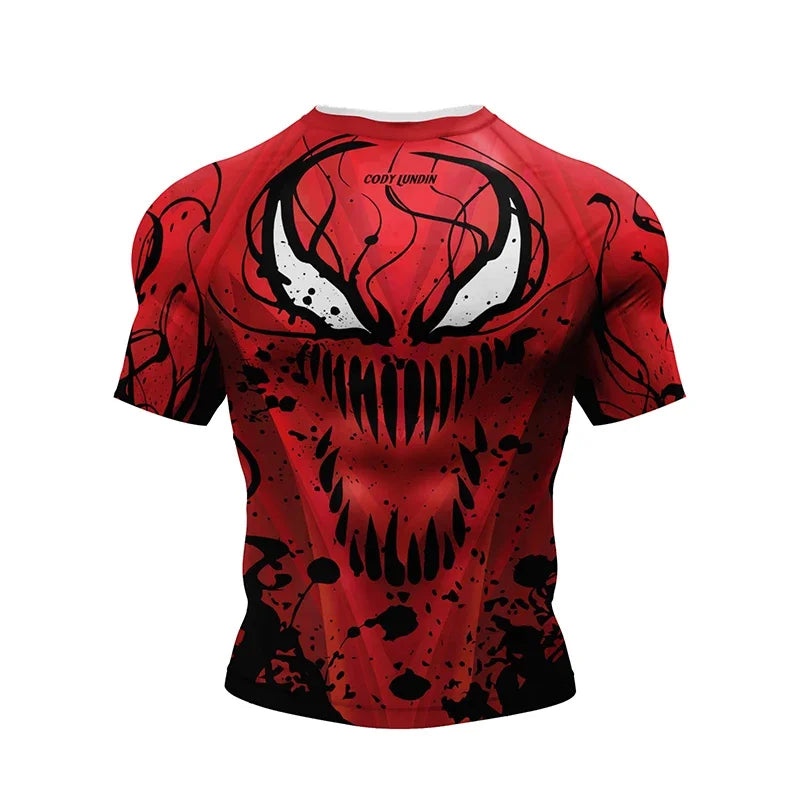 2023 New Men MMA Compression T-shirt Shorts Spartan Set Rashguard Jiu jitsu Shirts Clothes Fitness Bjj Boxing Boxe Sport Suits