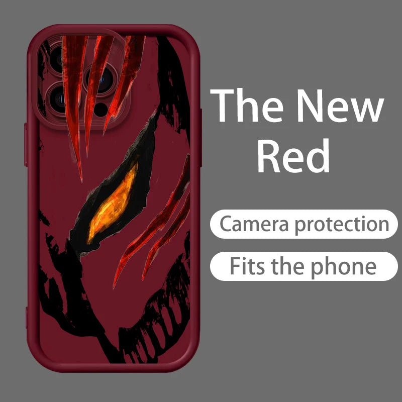 Anime BLEACH Kurosaki Ichigo Eye Ladder For Apple iPhone 15 14 13 12 11 XS XR X Pro Max Plus TPU Phone Case