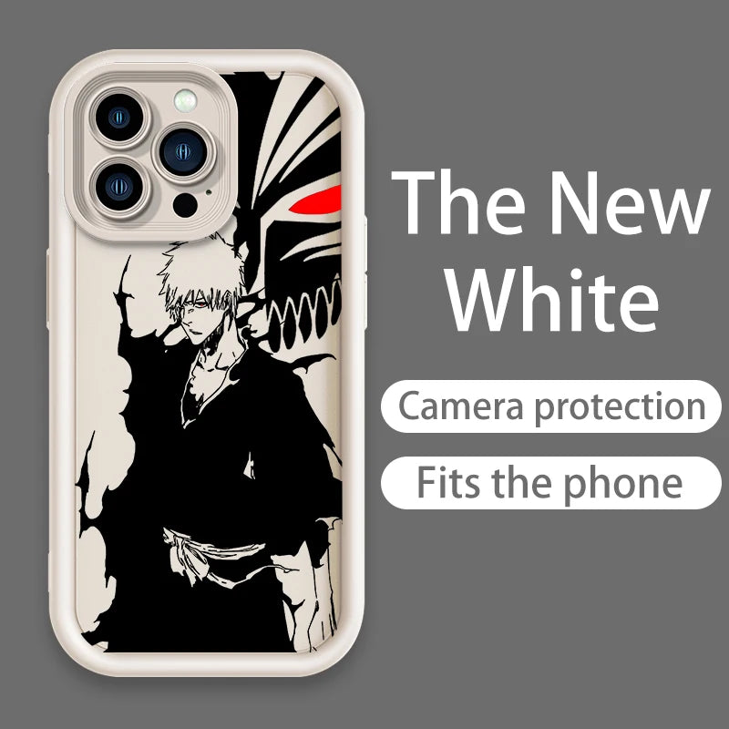 Anime BLEACH Kurosaki Ichigo Eye Ladder For Apple iPhone 15 14 13 12 11 XS XR X Pro Max Plus TPU Phone Case