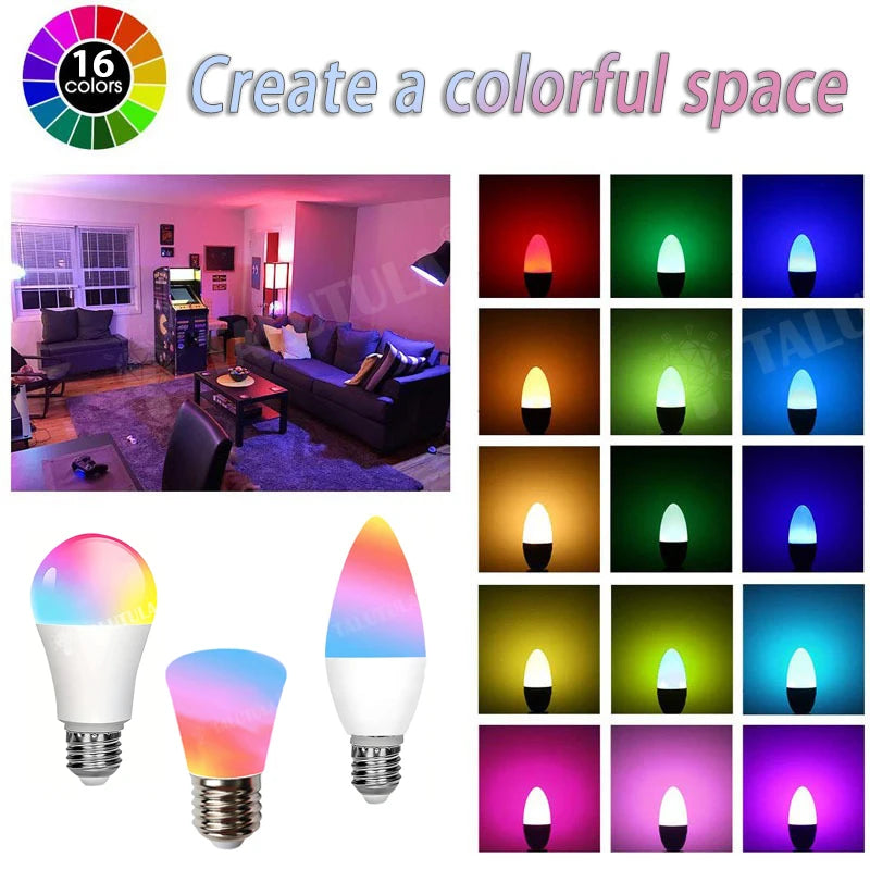 16 Colors RGB Bulb