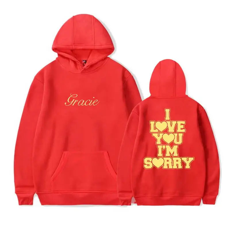 Gracie Abrams I Love You I'm Sorry Hoodie Sweatshirt Unisex Long Sleeve Fashion Pullover Clothes hoodies promo sweatshirt