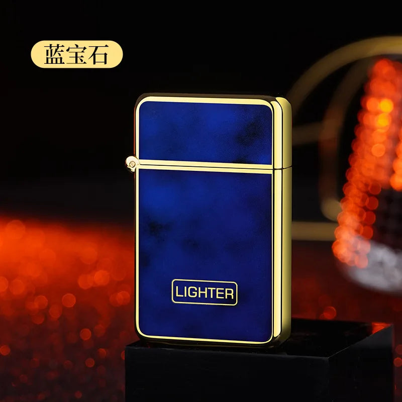 2024Red Jet Flame Lighter Luminous Inflatable Butane Gas Windproof Lighters Strong Powerful Cigar Torch Lighters for Smoker Gift