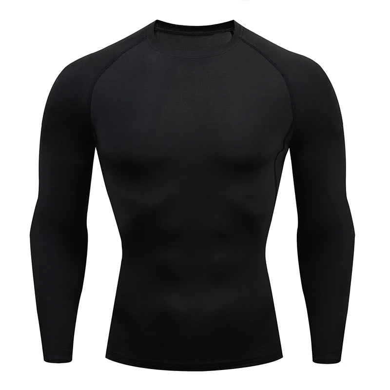 Compression T Shirt Men Summer Sportswear Running T-shirt Elastic Quick Dry Sport Tops Tee Athletic Gym Workout Shirts Men 2024