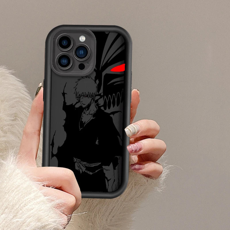 Anime BLEACH Kurosaki Ichigo Eye Ladder For Apple iPhone 15 14 13 12 11 XS XR X Pro Max Plus TPU Phone Case