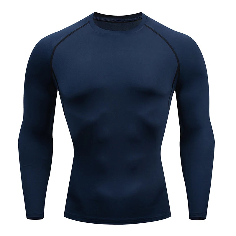 Compression T Shirt Men Summer Sportswear Running T-shirt Elastic Quick Dry Sport Tops Tee Athletic Gym Workout Shirts Men 2024