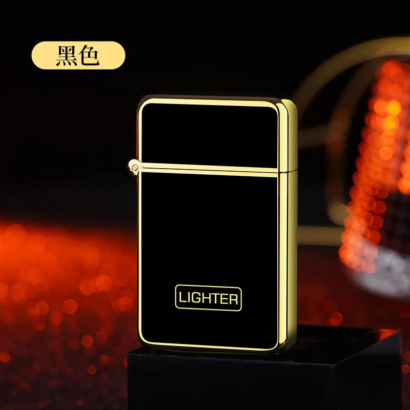 2024Red Jet Flame Lighter Luminous Inflatable Butane Gas Windproof Lighters Strong Powerful Cigar Torch Lighters for Smoker Gift