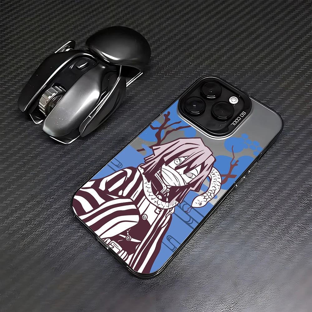 Anime Demons Slayers Phone Case For iPhone 16 15 14 13 12 11 Pro Max X XR XSMAX 8 7 Plus Candy Matte Shockproof Back Cover