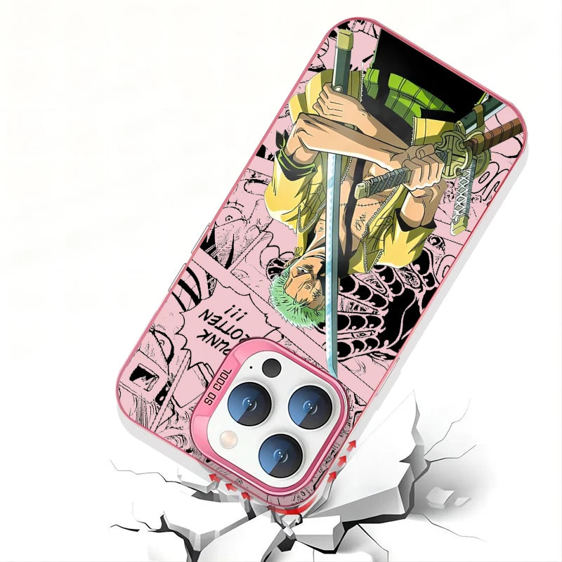 Anime Luffys Cool O-Ones Pieces Phone Case For iPhone 16 15 14 13 12 11 Pro Max X XR XSMAX 8 7 Plus Candy Matte Back Cover