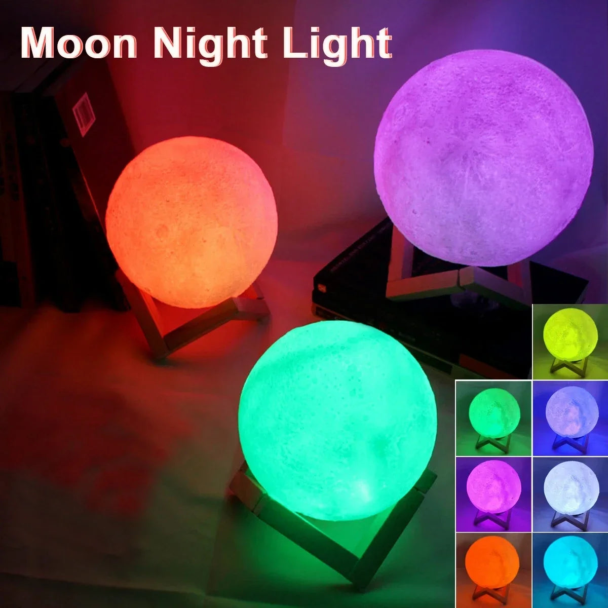 8cm Moon Lamp