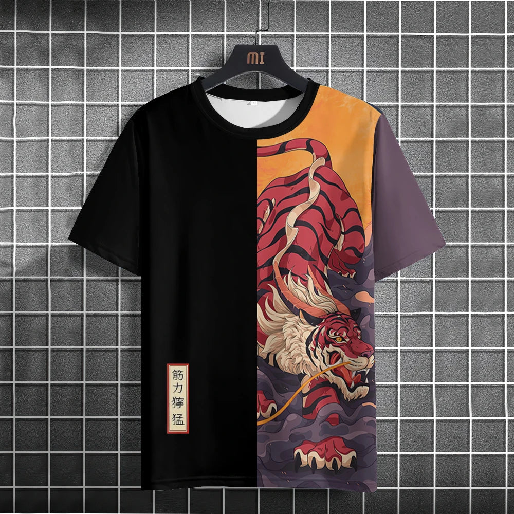 Unisex 2024 T Shirt Men Women Japanese Samurai Cat 3d Printed T Shirts For Casual Fashion Funny Shirt Top Tee Men Clothing