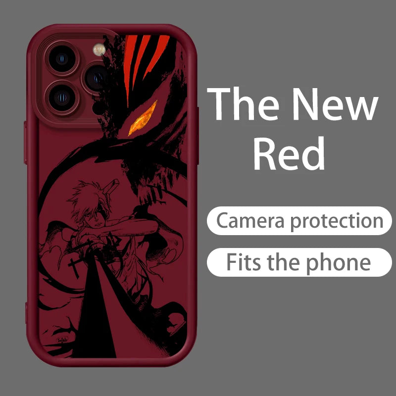 Anime BLEACH Kurosaki Ichigo Eye Ladder For Apple iPhone 15 14 13 12 11 XS XR X Pro Max Plus TPU Phone Case