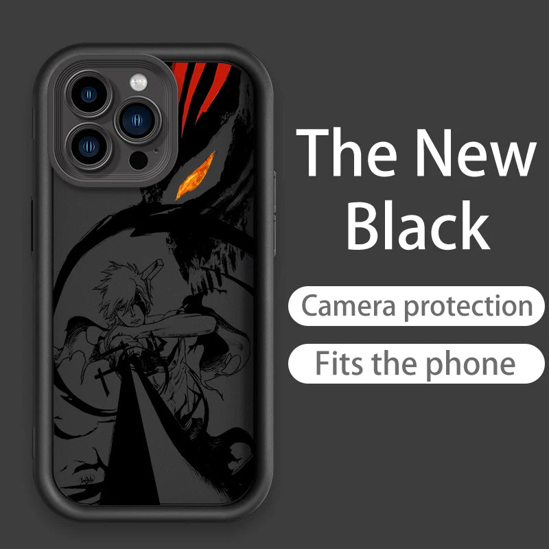 Anime BLEACH Kurosaki Ichigo Eye Ladder For Apple iPhone 15 14 13 12 11 XS XR X Pro Max Plus TPU Phone Case