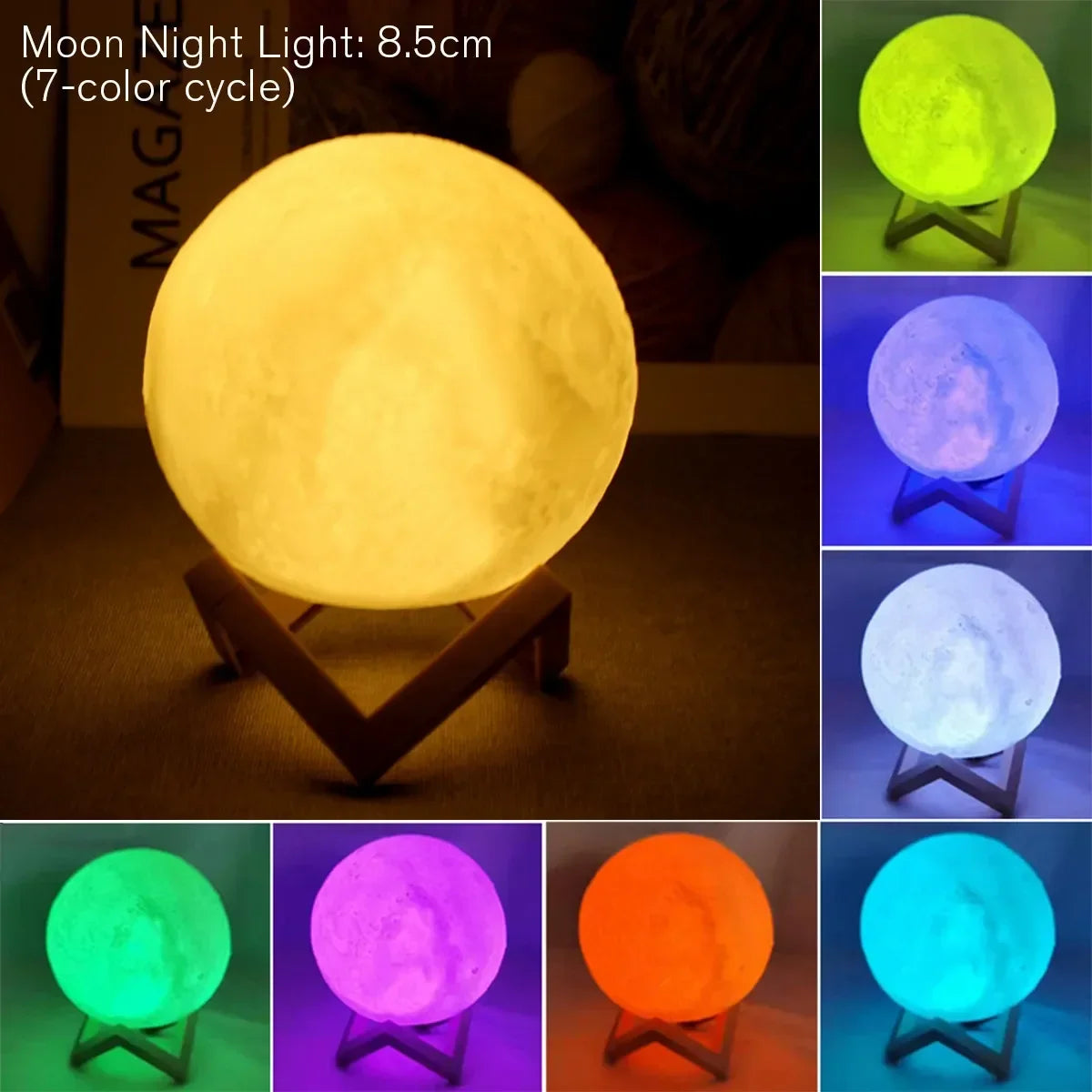 8cm Moon Lamp